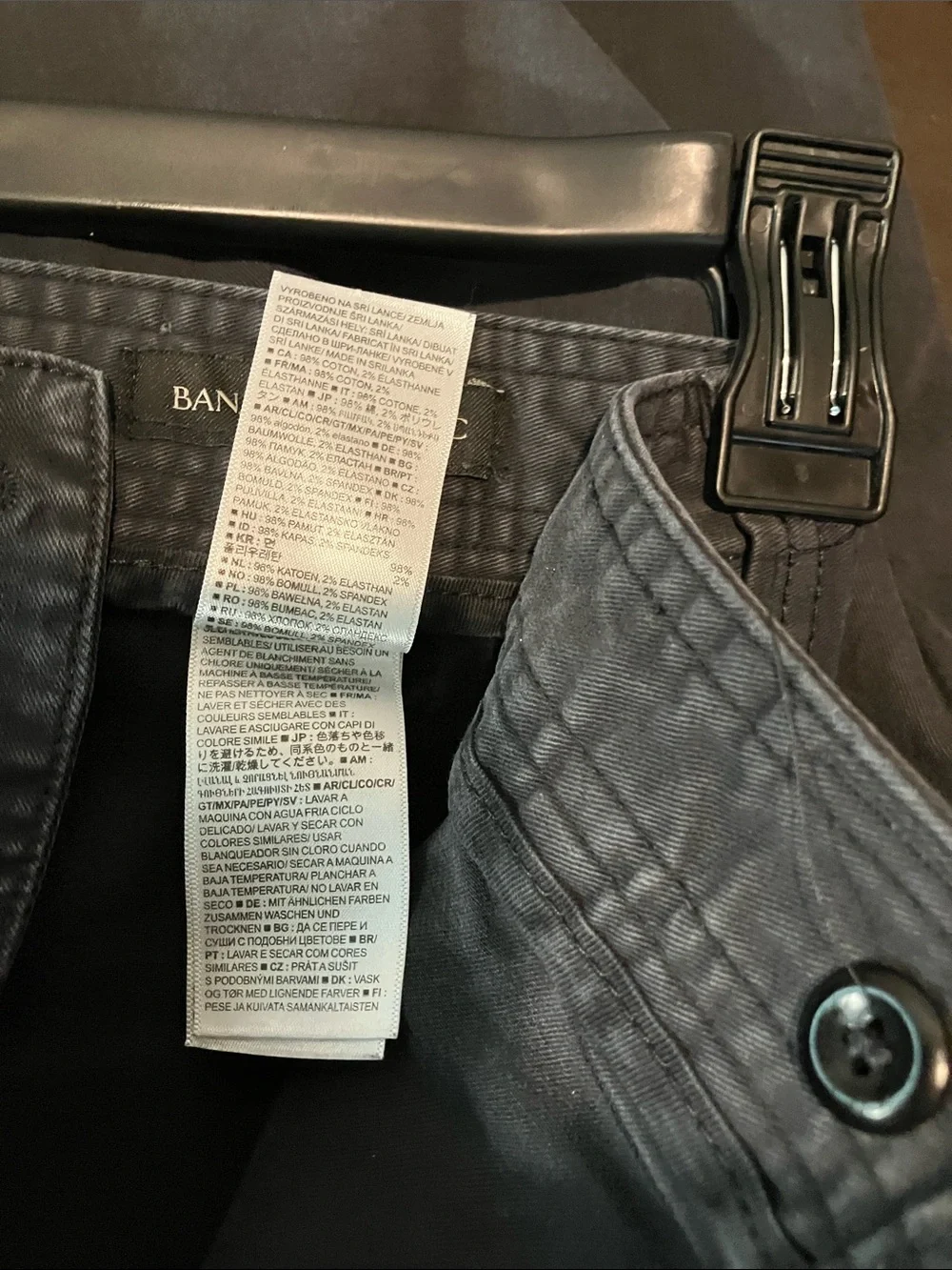 Banana Republic Black Cargo Utility Pants